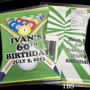 Pool Theme Birthday Party Favor Chip Bags