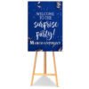 Blue Confetti Birthday Poster Board the brat shack