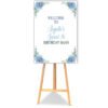 the brat shack blue hydrangea poster board