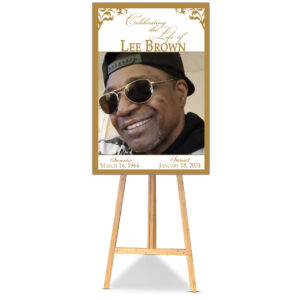 the brat shack funeral poster board