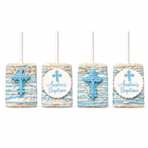 Religious Cross Rice Krispies- Communion, Baptism, Christening Favor