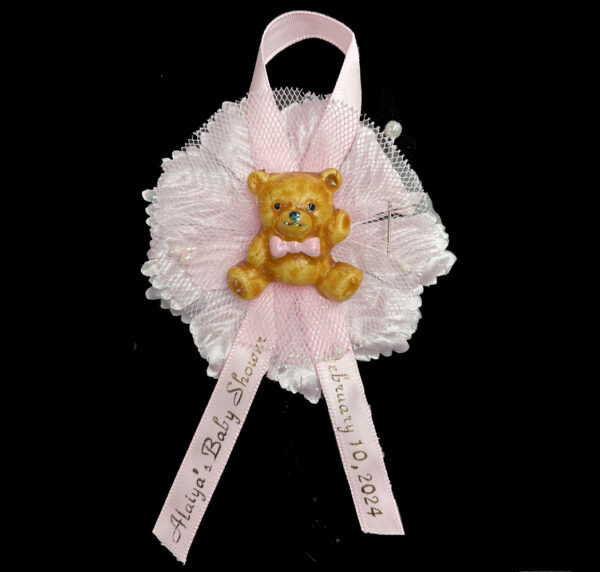 baby shower pin ons teddy bear