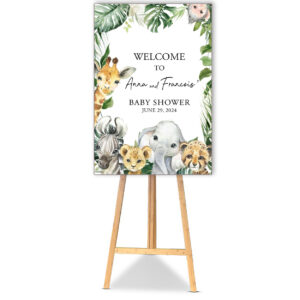 Cute Animal Safari Poster board