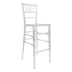 Clear Resin Clear Chiavari Barstool the brat shack