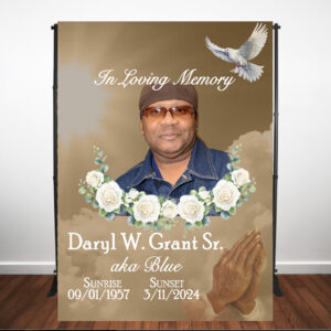 funeral backdrop the brat shack