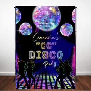 the brat shack disco backdrop