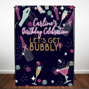 the brat shack bubbly backdrop