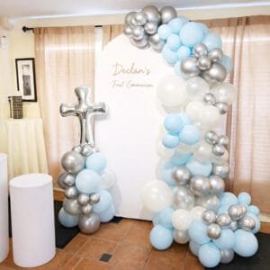 communion arch panel with balloon the brat shack