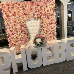 The Brat Shack Silk Flower Wall Backdrop