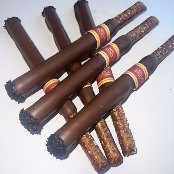 Adult Man Birthday Cigar Chocolate Covered Pretzels Treats