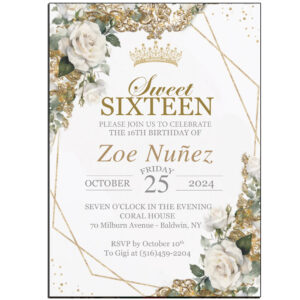 the brat shACK SWEET 16 INVITATION