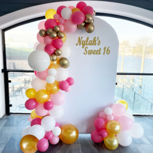 sweet 16 balloon garland the brat shack