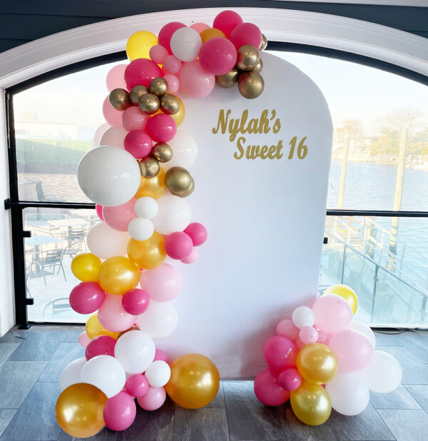 sweet 16 balloon garland the brat shack