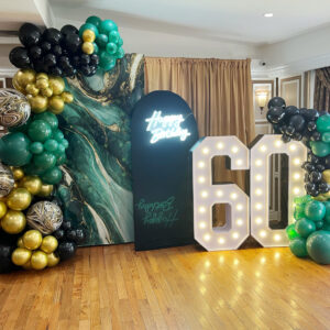 Marble theme Happy Birthday Decor Package The Brat Shack