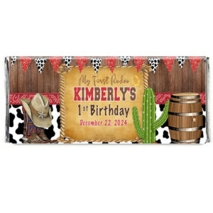 western theme party chocolate bar
