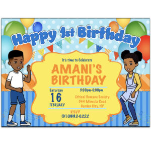 Gracie's Corner Boy Invitation The Brat Shack