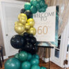 Green Marble Birthday Welcome Board