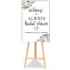 White Watercolor Floral Poster Board The brat shack