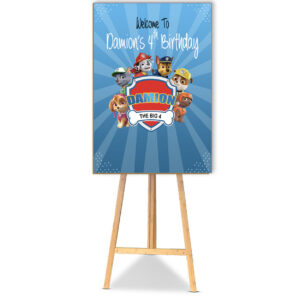 Paw Patrol Party welcome Poster Board