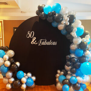 Fabulous Adult Birthday Circle Backdrop and Arch The Brat Shack