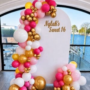 sweet 16 balloon garland the brat shack