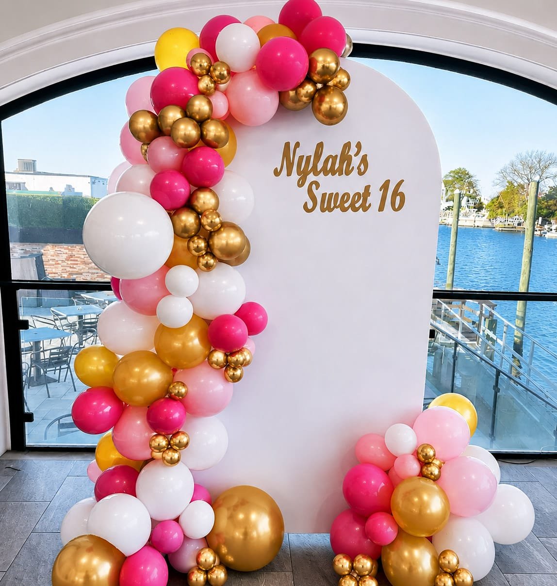 sweet 16 balloon garland the brat shack