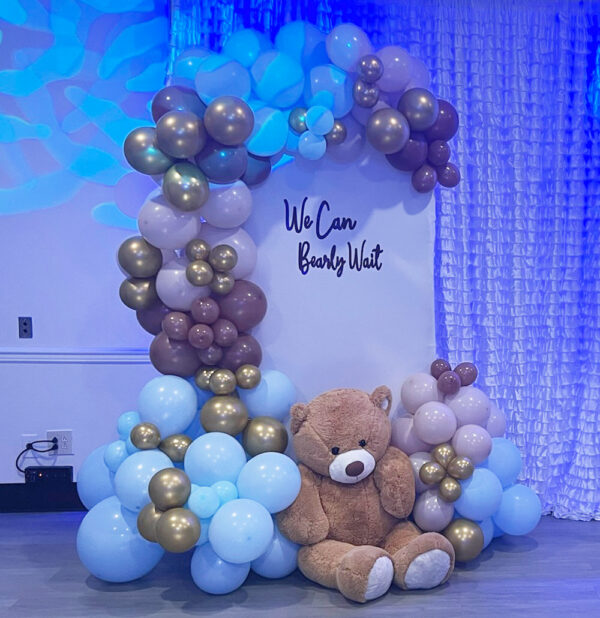 We Can Bearly Wait Teddy Bear Single Custom Wall Panel Backdrop The Brat Shack