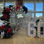 Shimmer wall 60thbirthday the brat shack