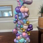 Mermaid balloon column
