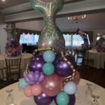 Mermaid balloon centerpiece the brat shack