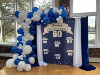 60th Birthday Backdrop for Man
