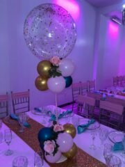 Elegant Confetti Balloon Centerpiece