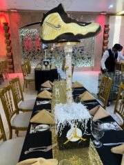 Gold Sneaker Centerpiece