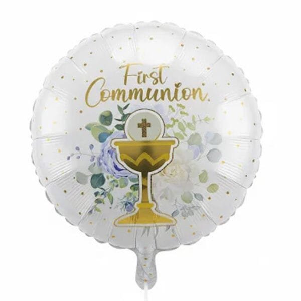First Communion balloon with chalice The Brat Shack