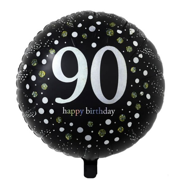 90th birthday-foil mylar helium balloon