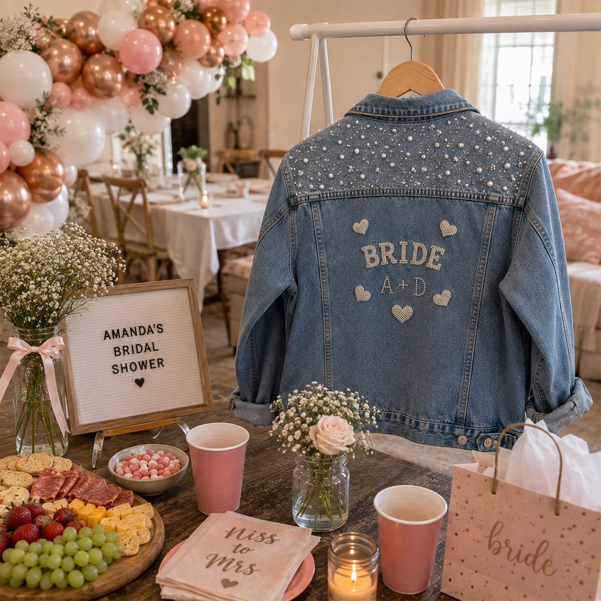 Bride-Denim jacket embellished