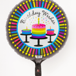 Happy Birthday Wishes 18inch Mylar Balloon