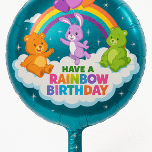 Care Bear theme 18 Inch Mylar Balloon The Brat Shack