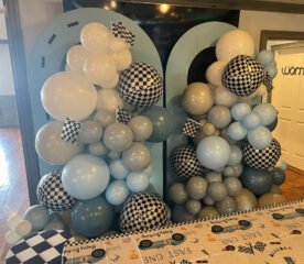 1st Lap Balloon Arch
