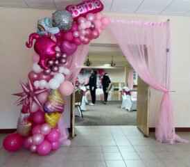 Barbie entry Balloon Arch