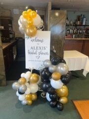 Bridal Shower Welcome Board with Balloons