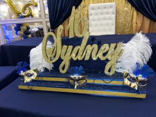 masquerade 16th birthday candelabra