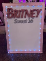Sweet 16 Lighted Sign In Board