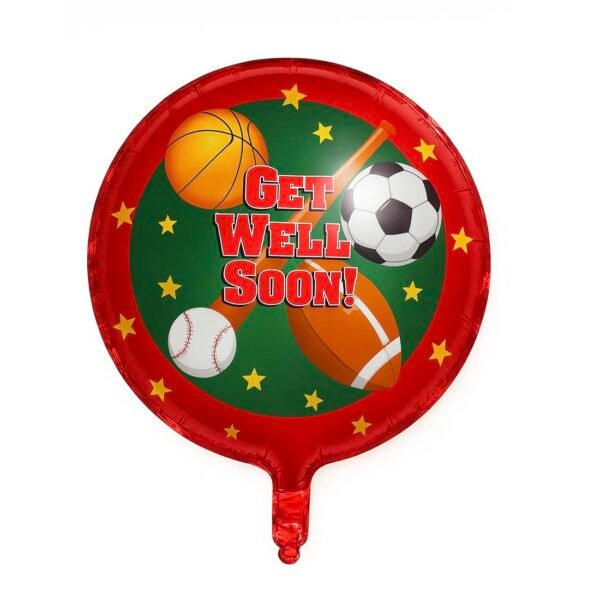 Sports-Get Well Soon Mylar Foil Balloon