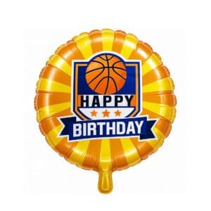 Happy Birthday Basketball theme Mylar Balloon