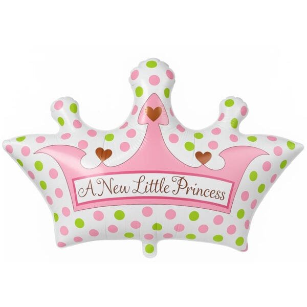 A New Little Princess Crown Mylar Balloon The Brat Shack