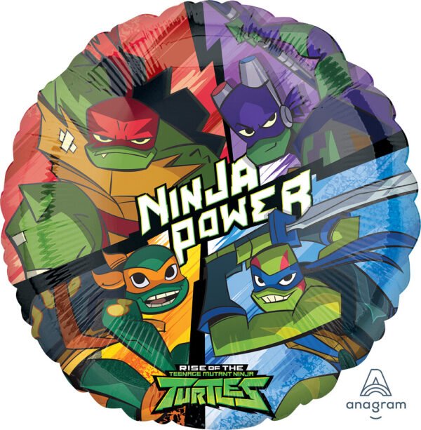 TMNT Teenage Mutant Ninja Turtle theme 18 Inch Mylar Balloon The Brat SHack