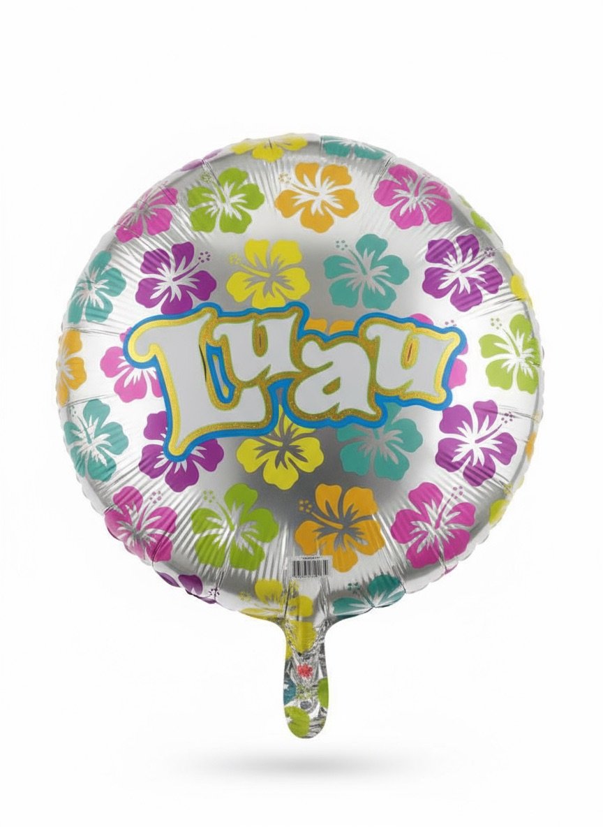 Tropical Luau Mylar Balloon The Brat Shack