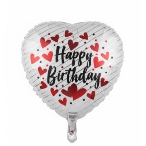 Heart Shaped Happy Birthday Balloon Mylar The Brat Shack