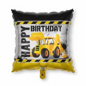 Happy Birthday Construction Truck theme Balloon 18in Mylar The Brat Shack